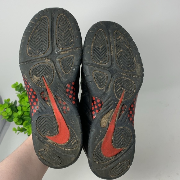 Nike Little Posite One Foamposite Bred Black Red DV3774-001 Youth Size 1.5 - Picture 9 of 10